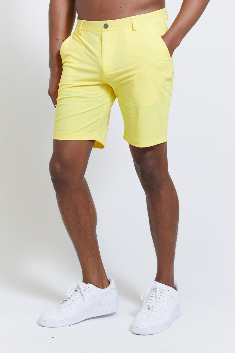 Hanover Men's Pull-On Golf Shorts in Sun Yellow – REDVANLY