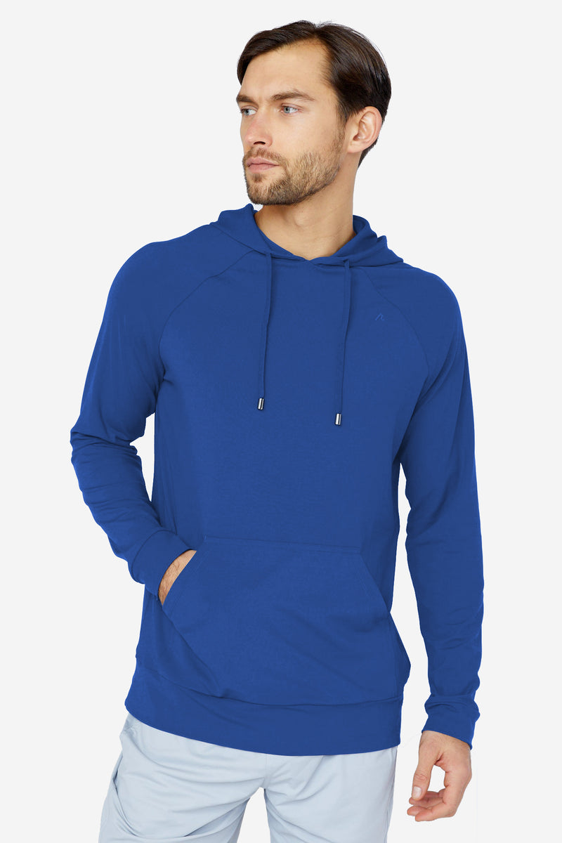 Quincy Athletic Hoodie - Men's Hoodie in Classic Blue – REDVANLY S / Classic Blue