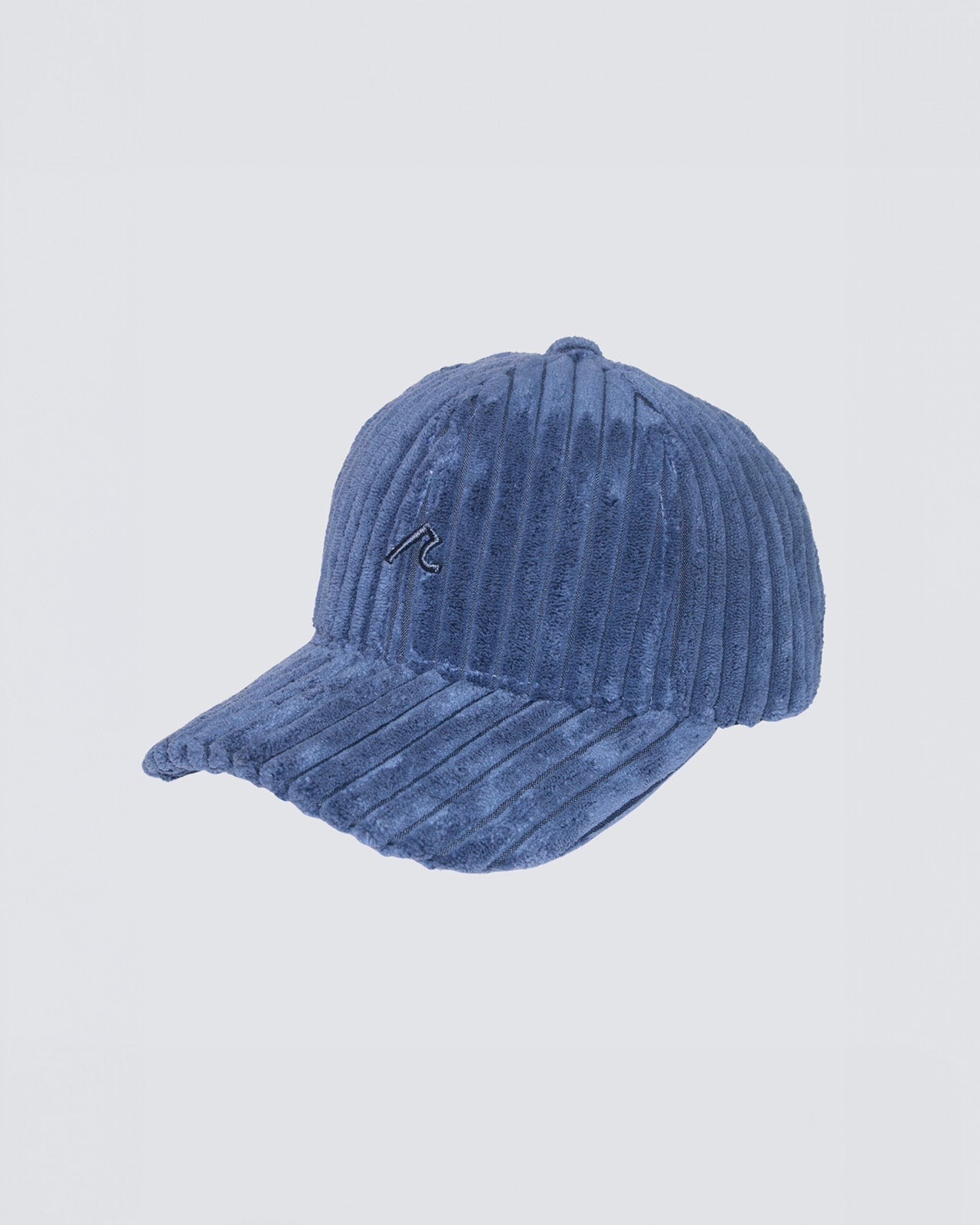 'r' Icon 6 Panel Corduroy Hat in Blue Horizon