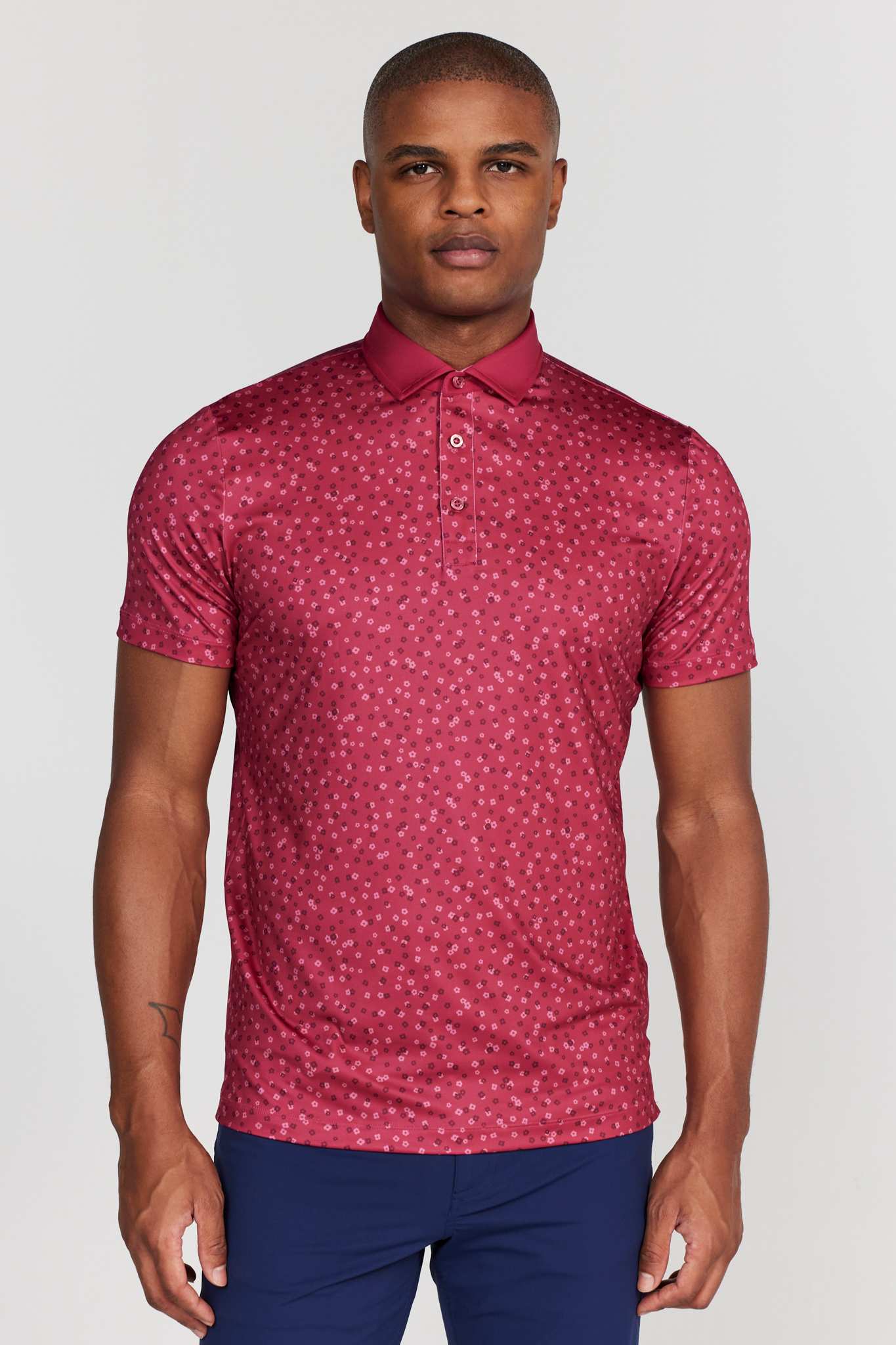 Herrick Polo in Sangria – REDVANLY
