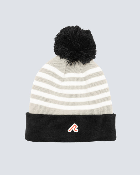 Knitted Beanie in Tuxedo/Glacier Gay