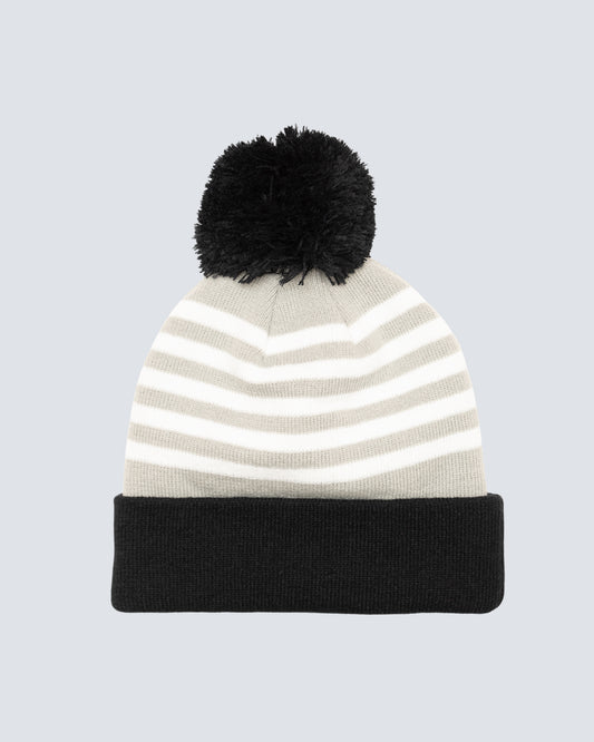 Knitted Beanie in Tuxedo/Glacier Gay