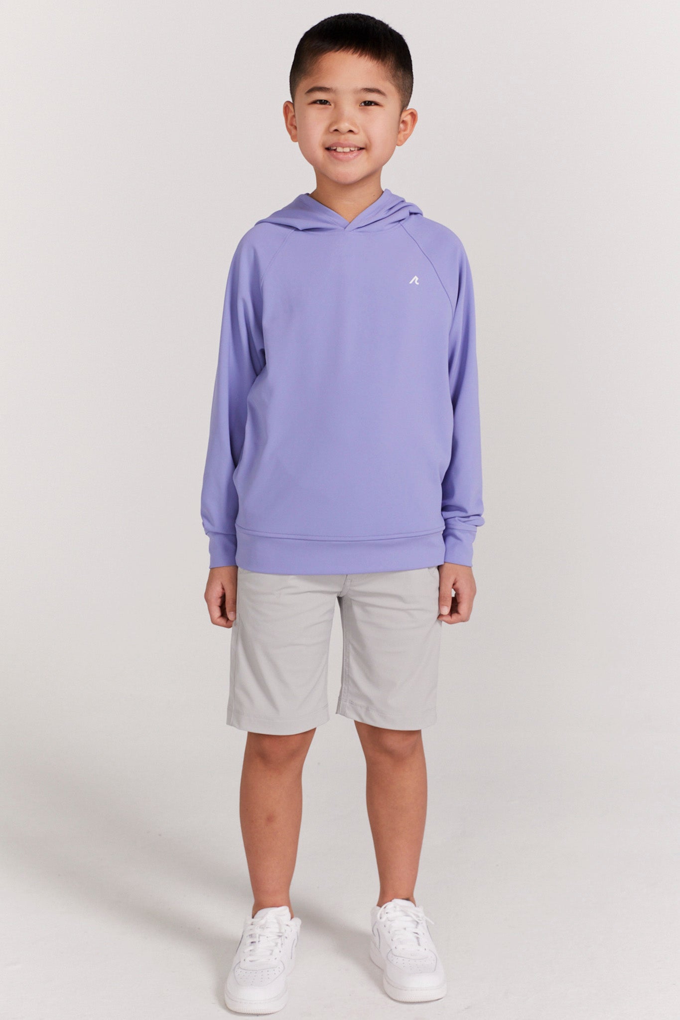 Boys Larkin Hoodie in Mulberry REDVANLY