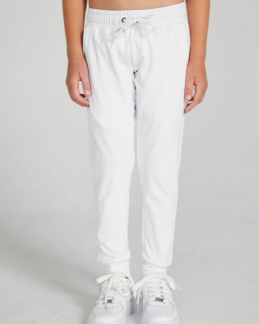 Boys Donahue Jogger in Bright White