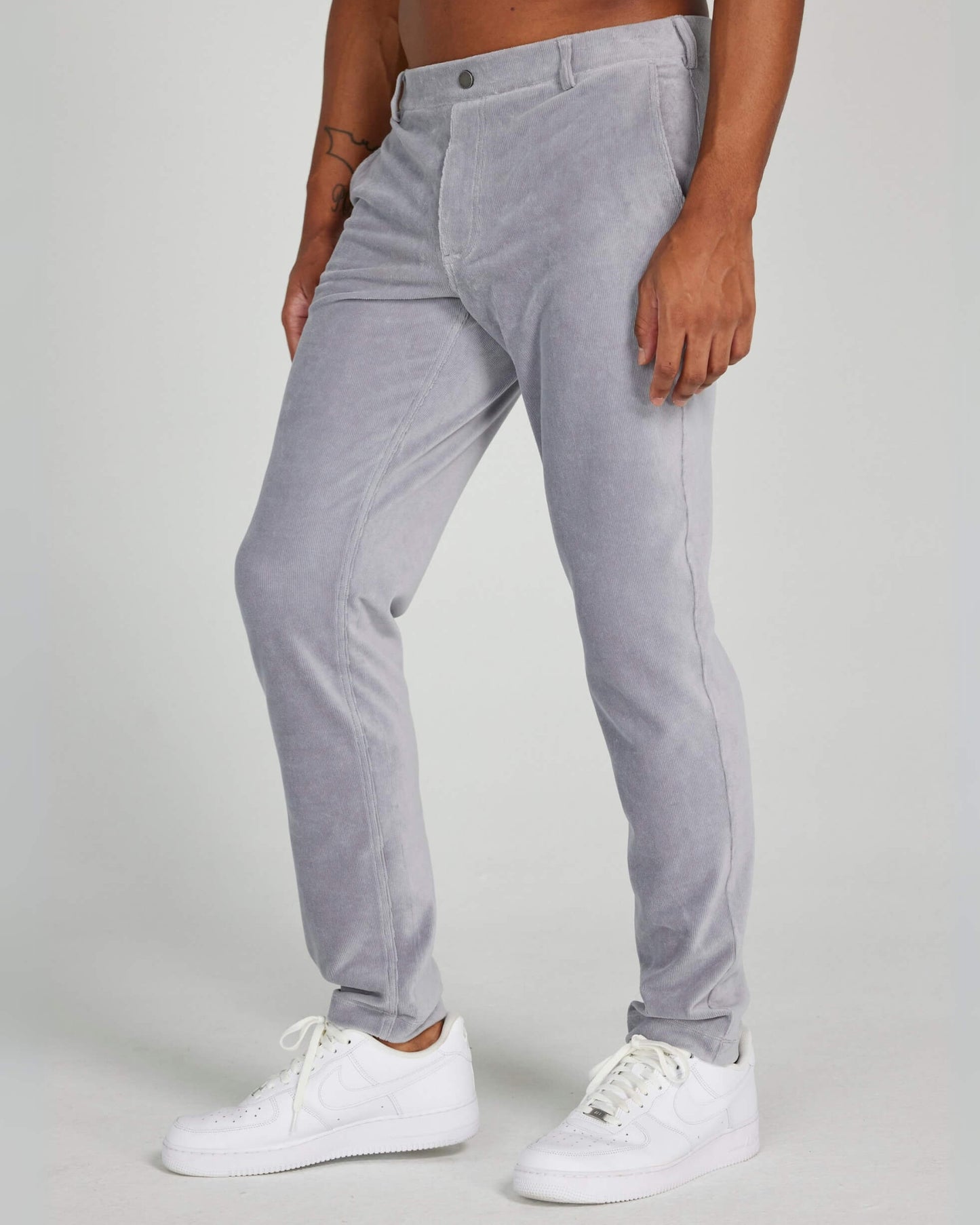 Collins Pull-On Corduroy Trouser in Shadow