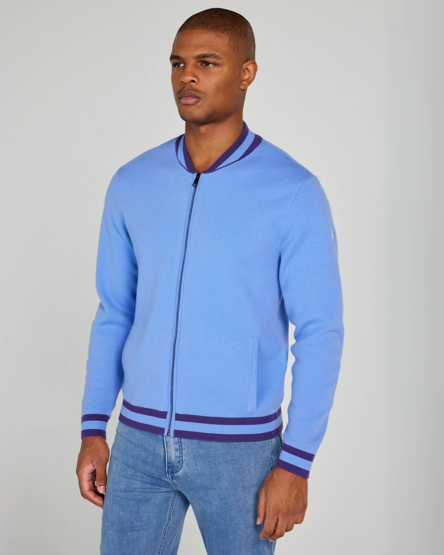 Crestwell Bomber in Bleu