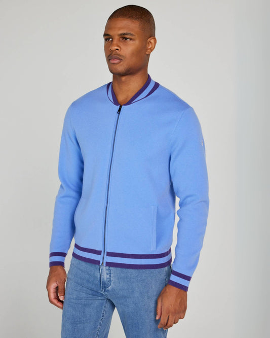 Crestwell Bomber in Bleu