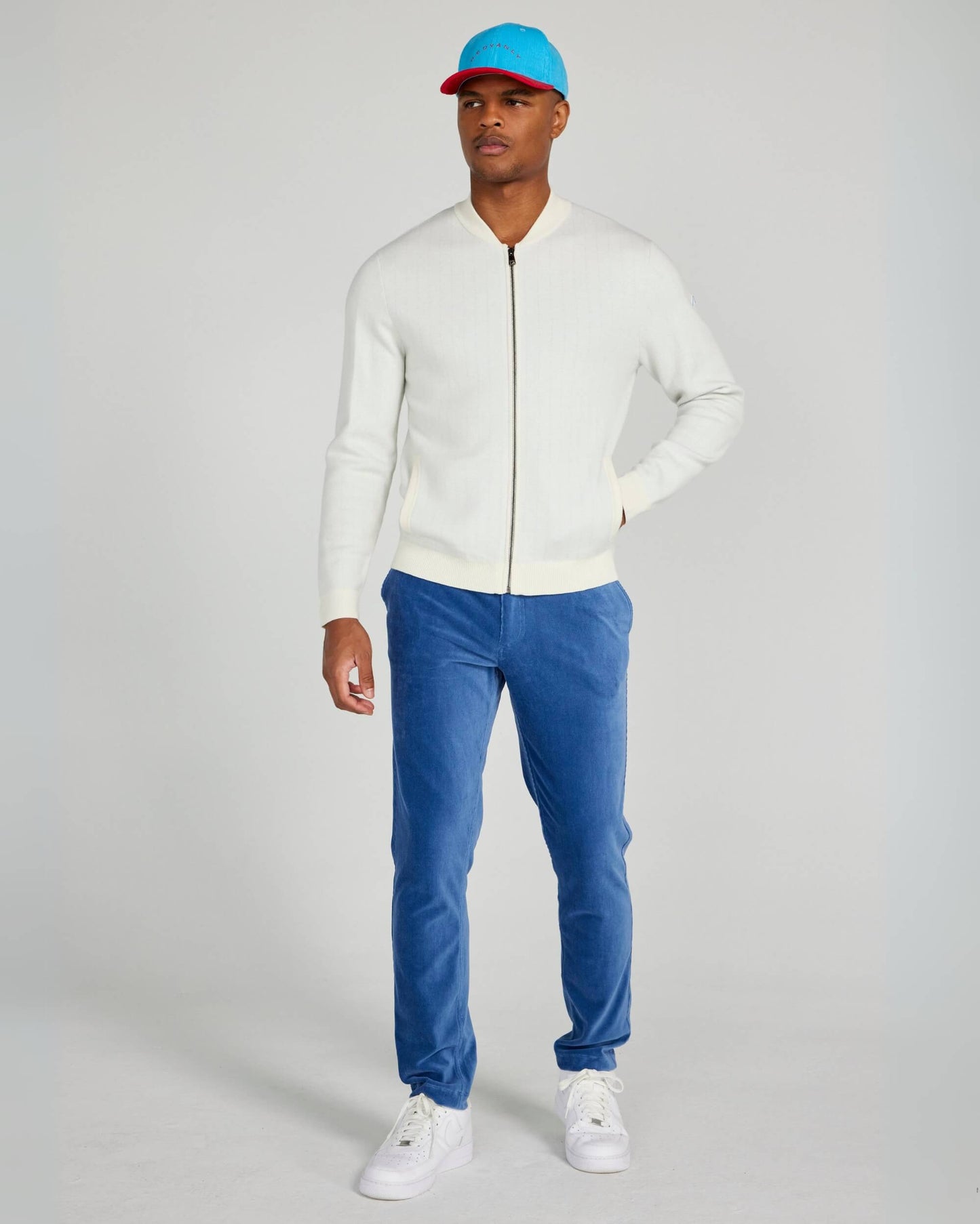 Lewis Bomber in Bright White