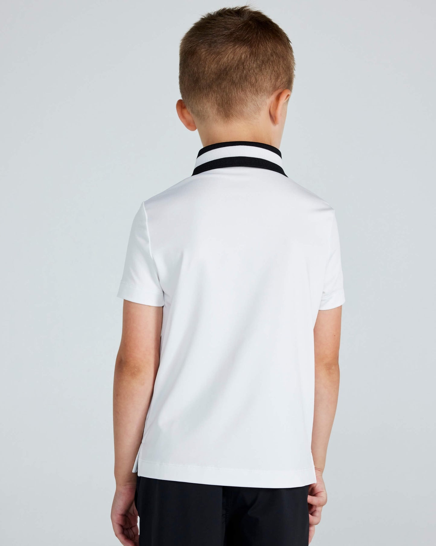 Boys Batson Polo in Bright White