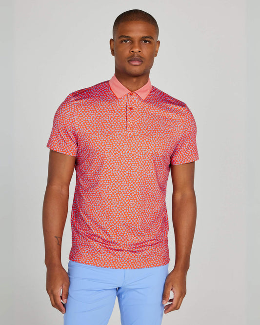 Windsor Polo in Vermilion Multi