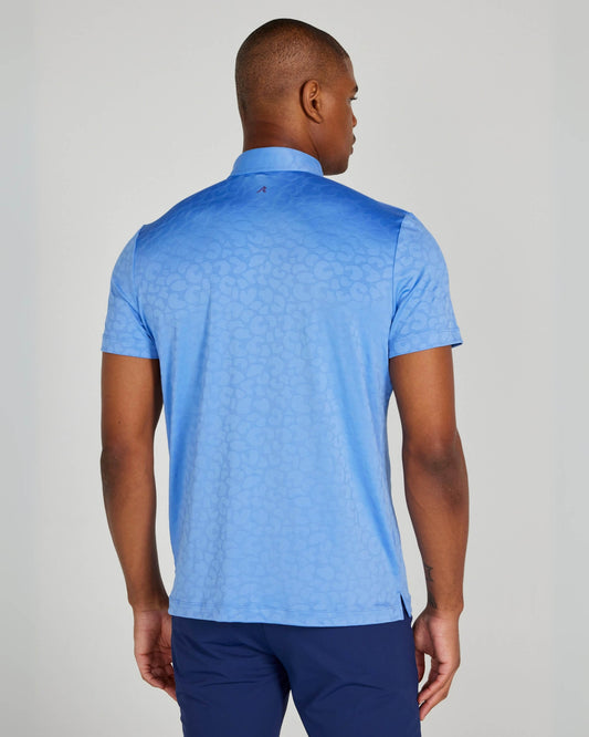 Sanborn Jacquard Polo in Bleu