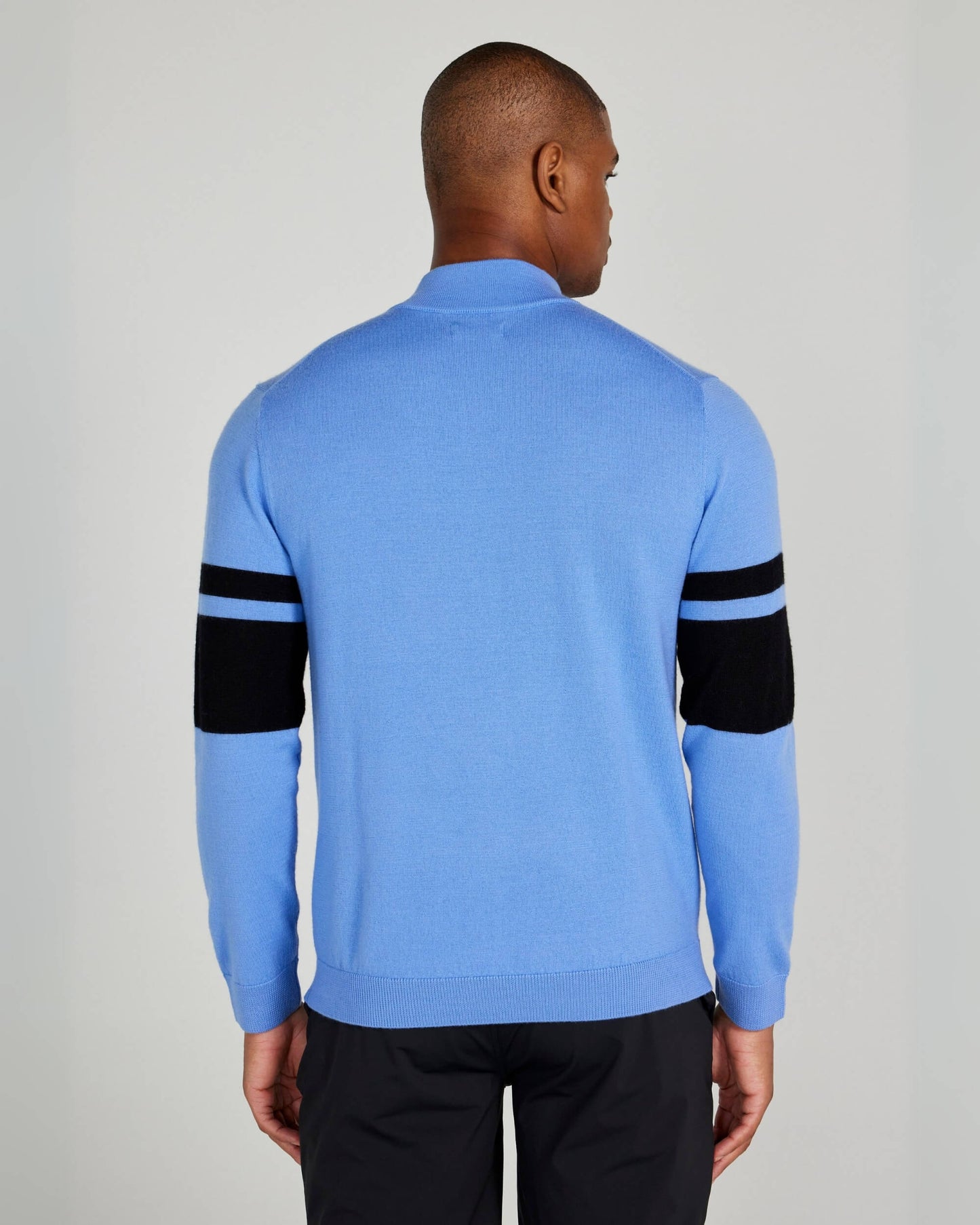 Stayner Merino Quarter Zip in Bleu