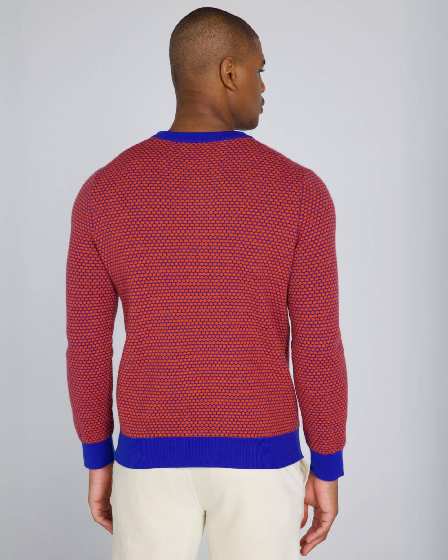 Thaxter Sweater in Liberty/Vermilion