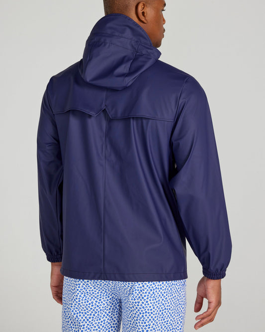 Cloud Raincoat in Midnight Navy