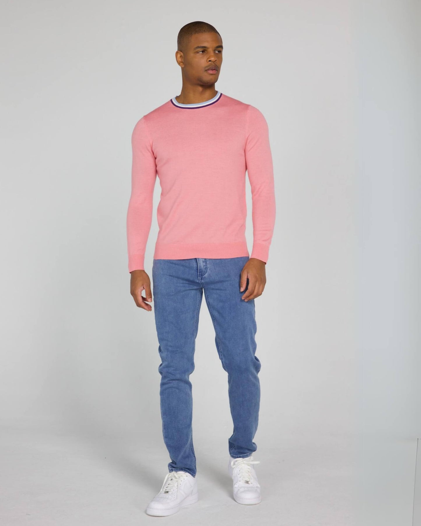 Robinson Crewneck Sweater in Peony