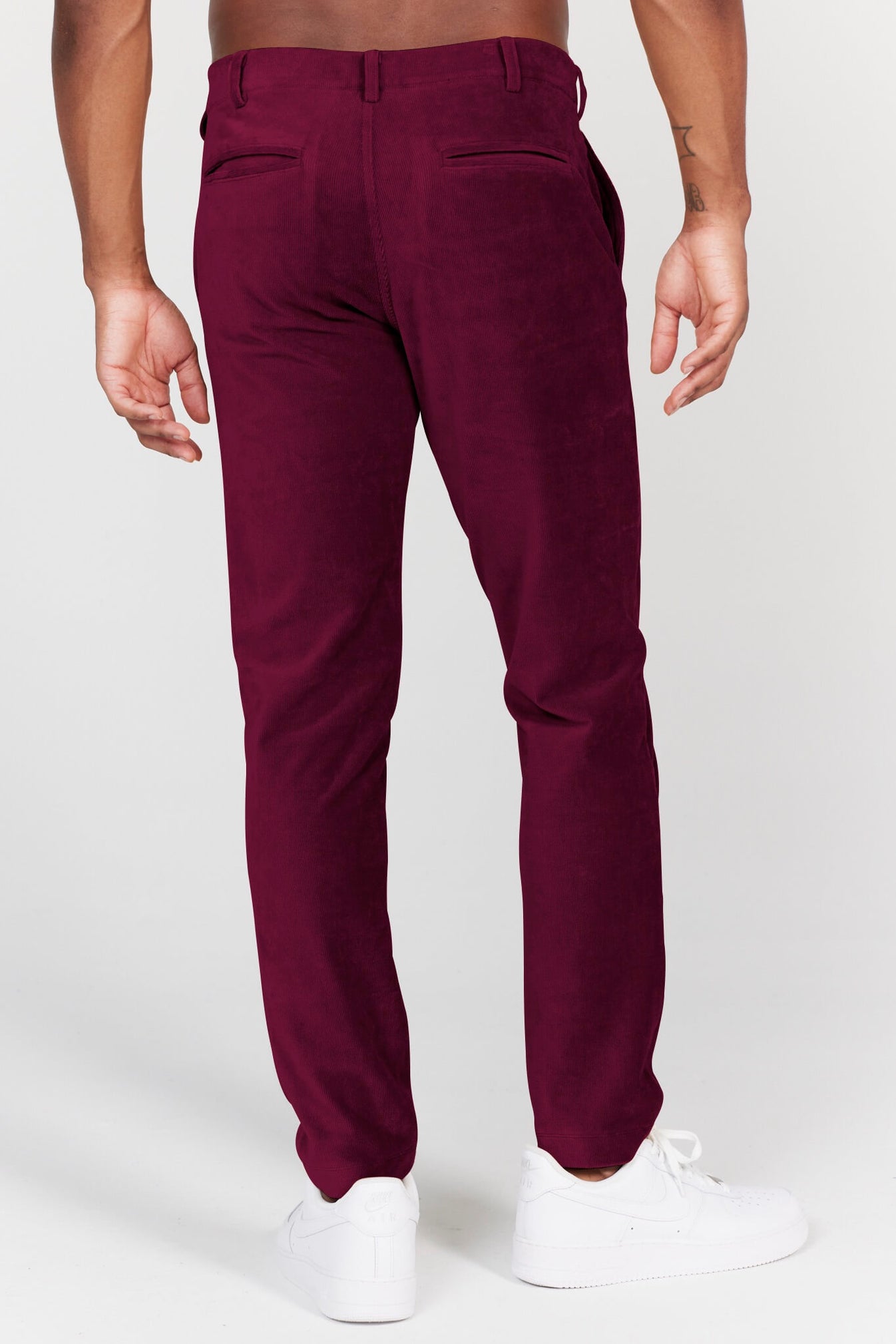 Collins Corduroy Pant in Burgundy – REDVANLY