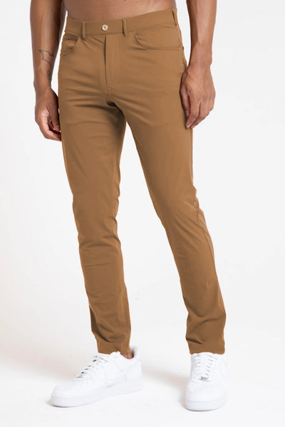 Kent Pull-On Golf Pants - Men's Pants in Espresso Brown