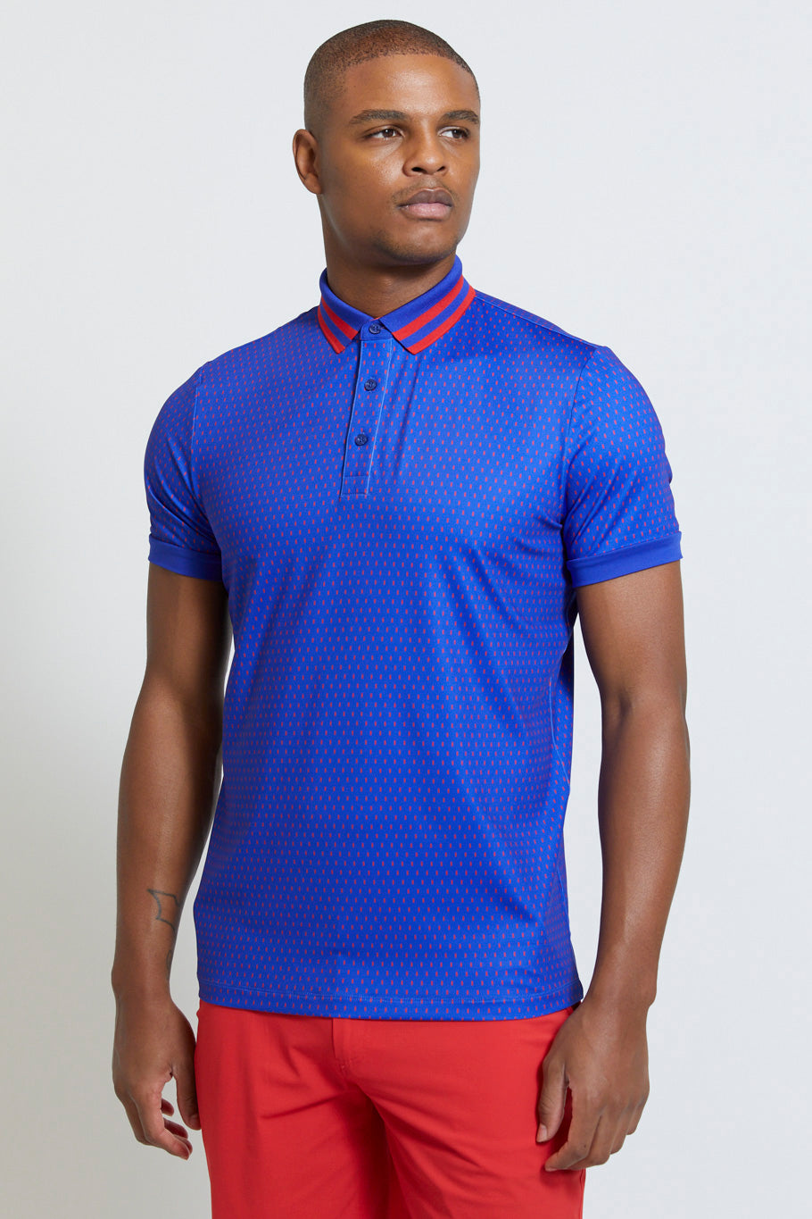 Lacoste Sport Mens Short Sleeve quarter zip w/ button Polyester Polo Shirt,  XXL