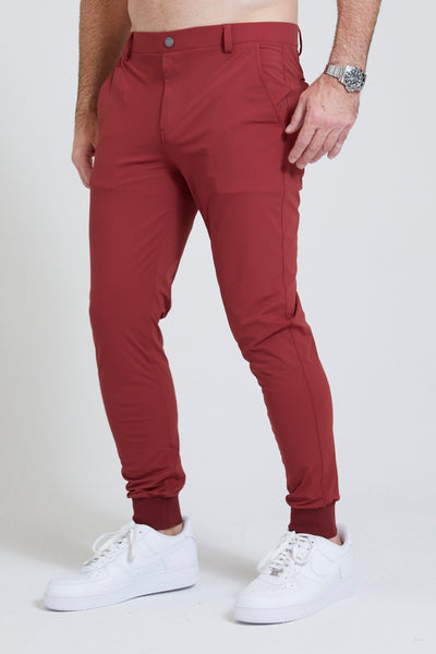 Halliday Men's Joggers - Men's Athletic Pants in Maroon – REDVANLY