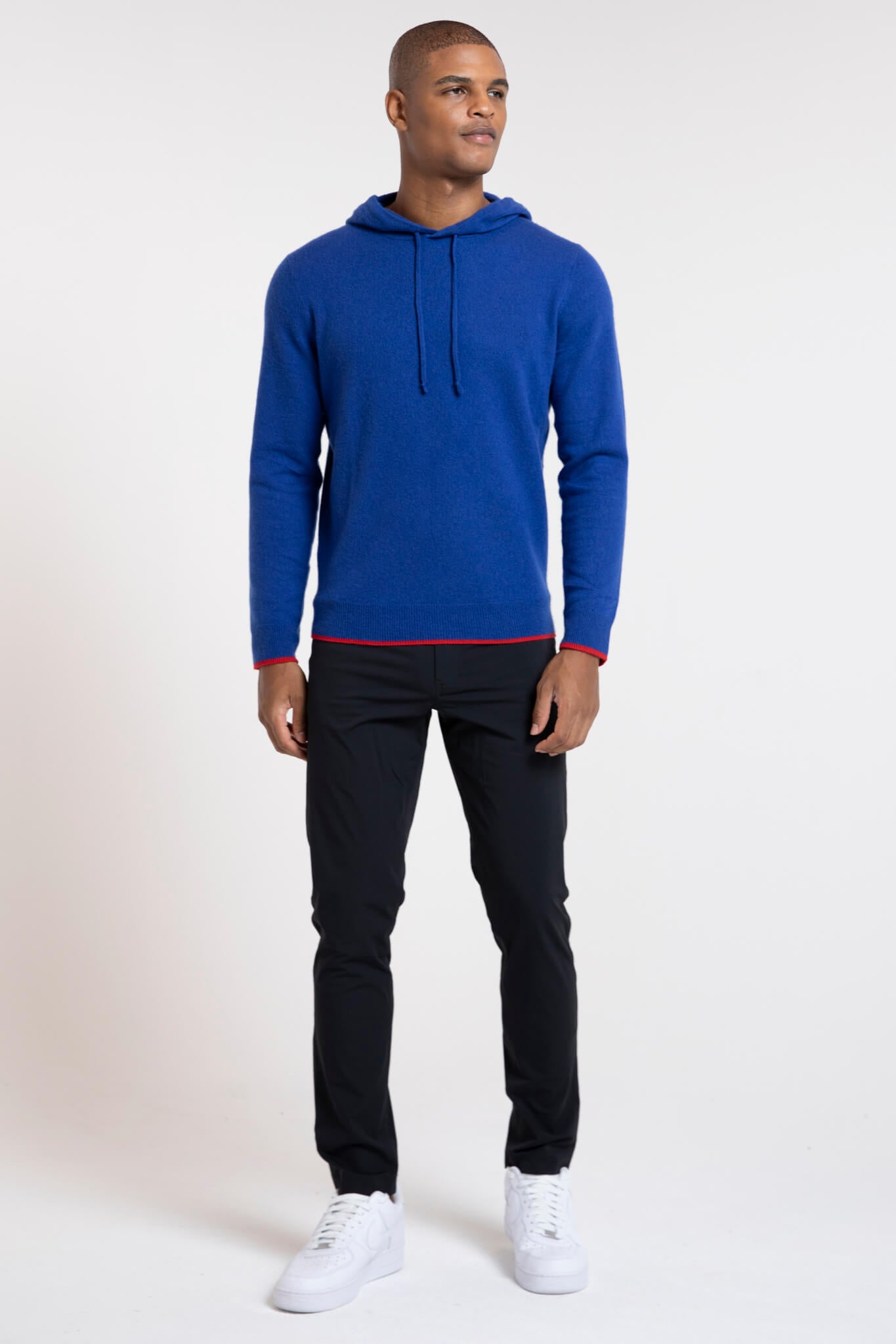 Dark blue sales hoodie men